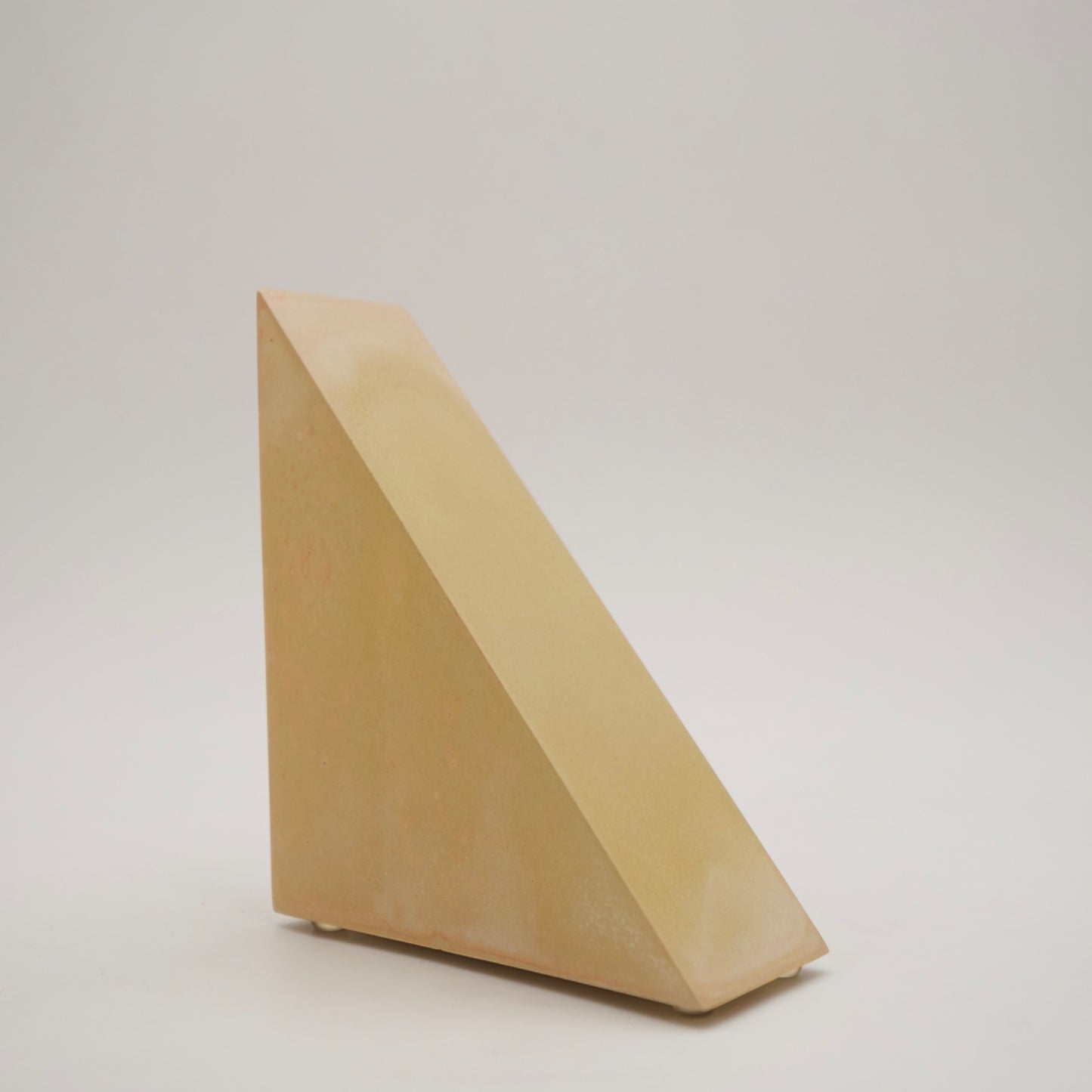 Yellow Triangle Bookend