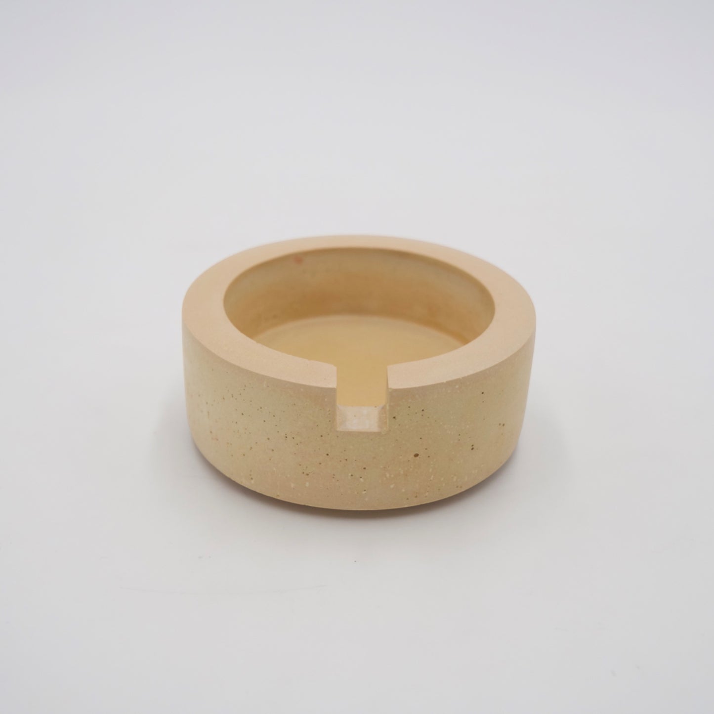 Yellow Circle Ashtray