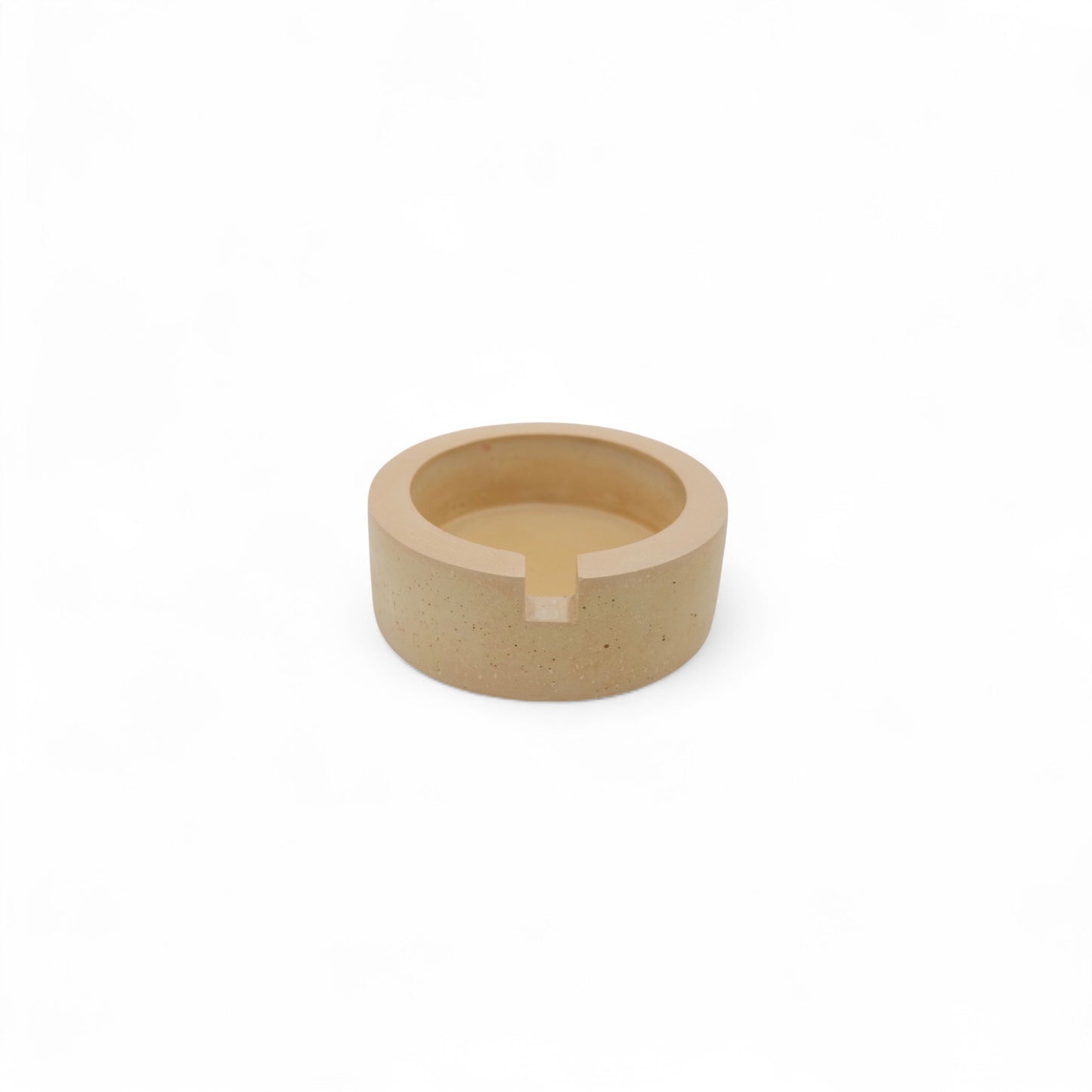 Yellow Circle Ashtray