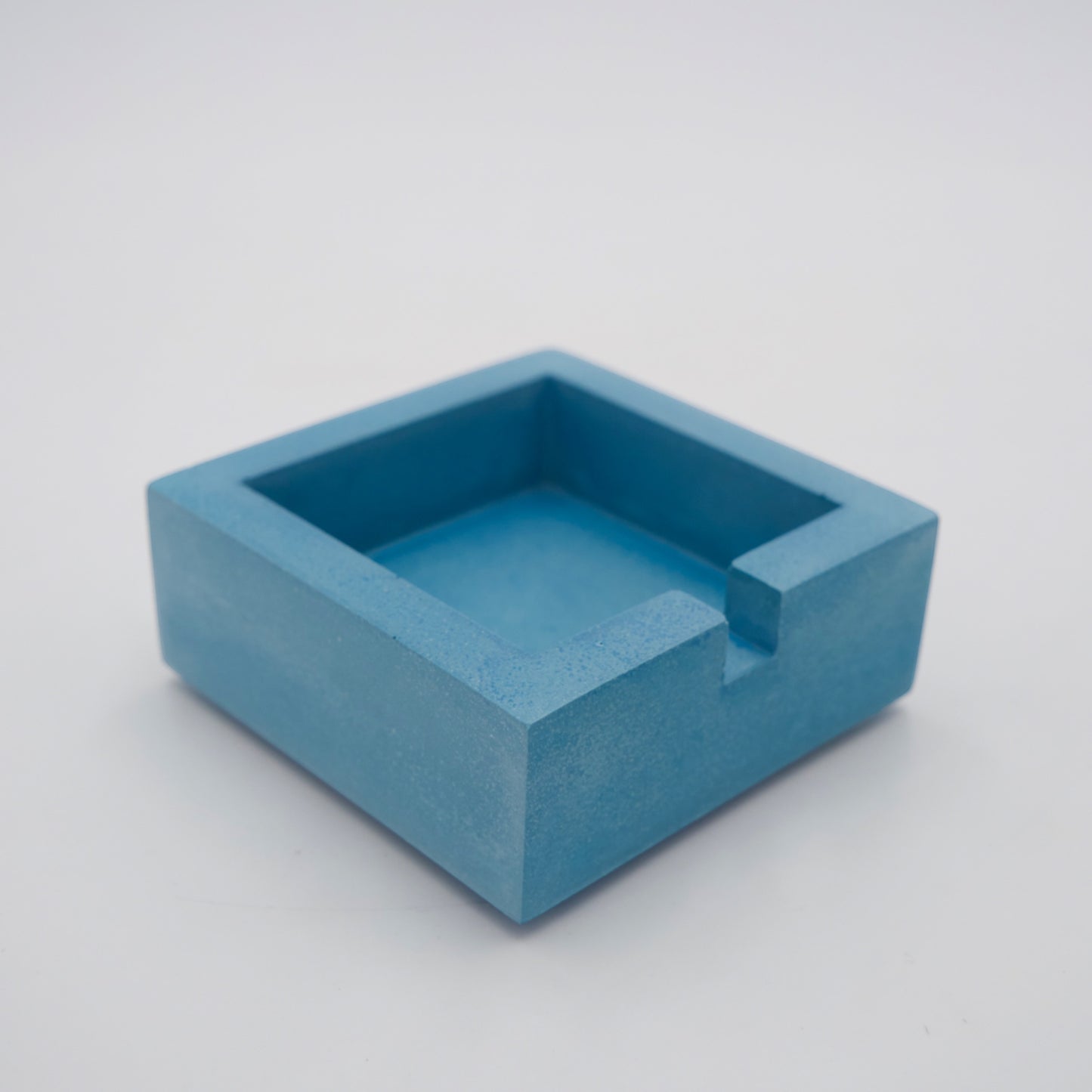 Blue Square Ashtray