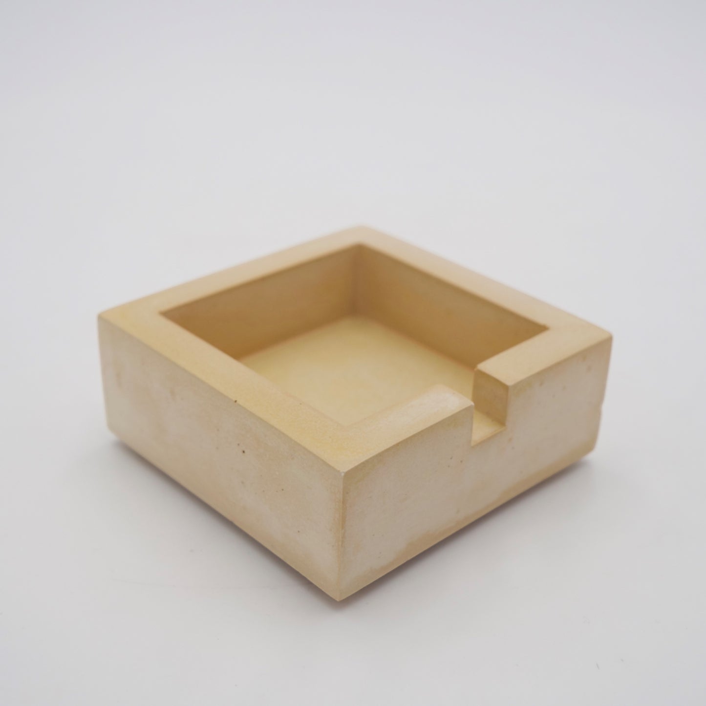 Yellow Square Ashtray
