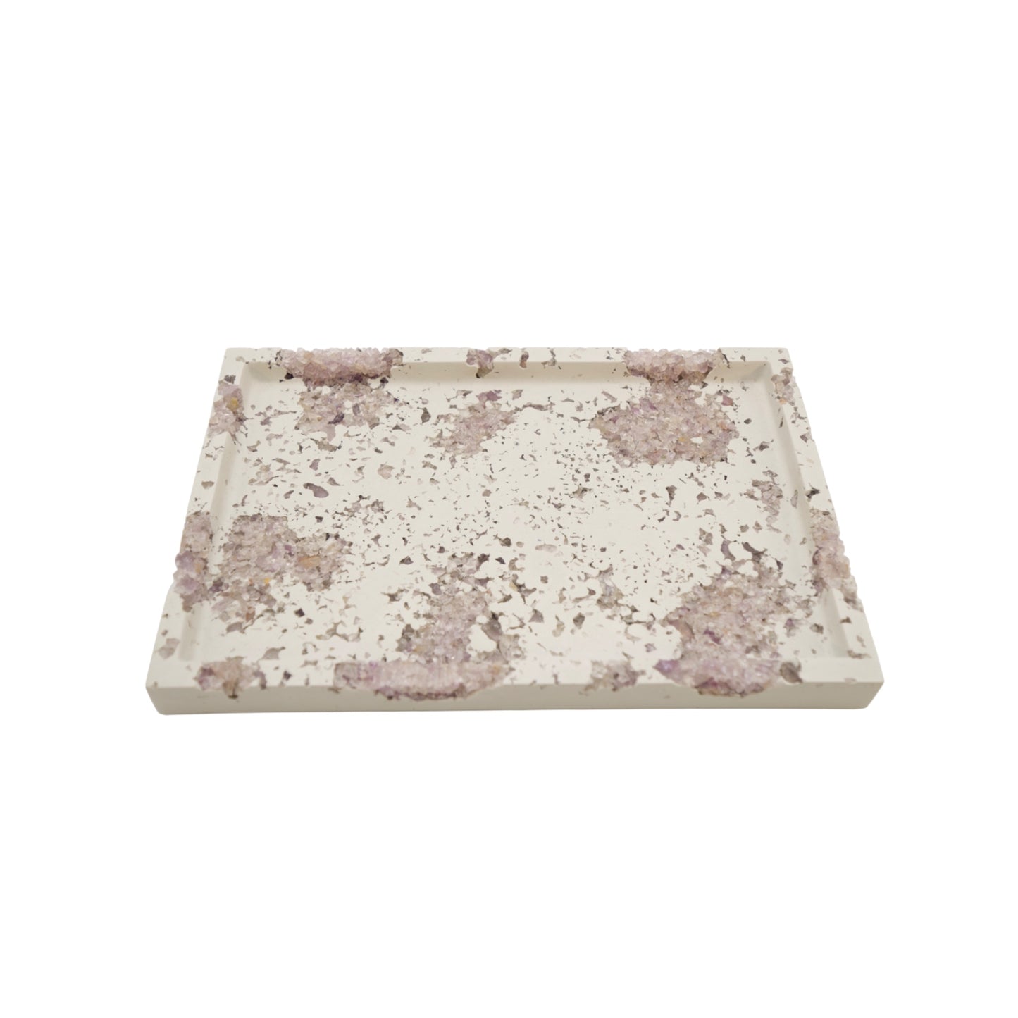 Amethyst x White Cement Tray