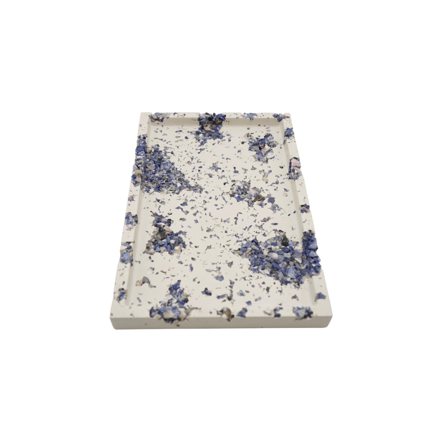 Blue Sodalite x White Cement Tray