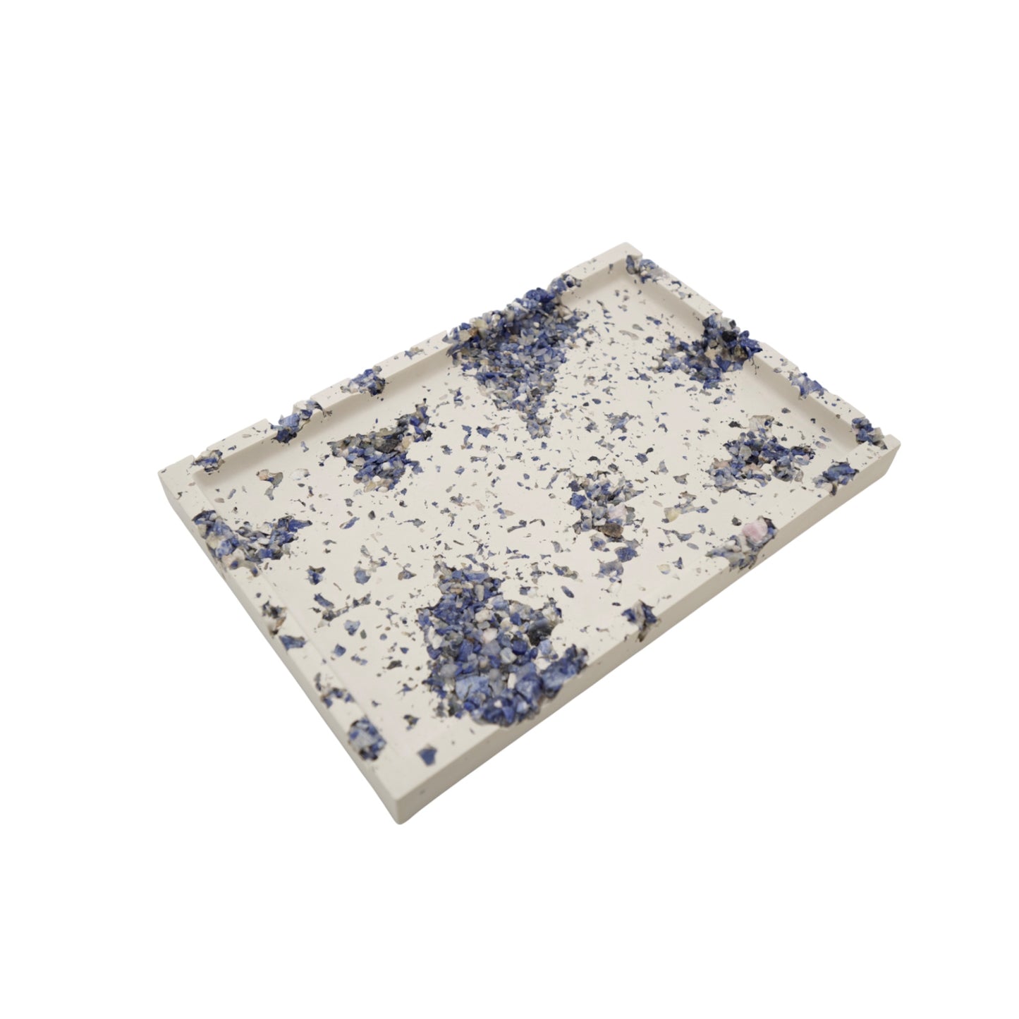 Blue Sodalite x White Cement Tray