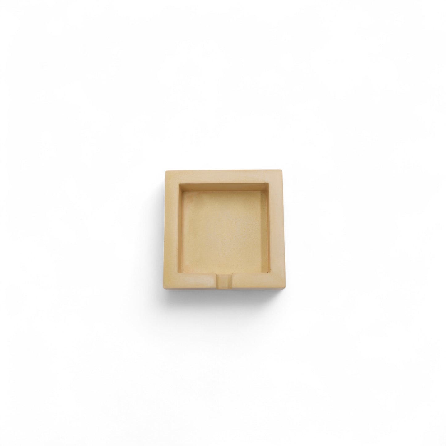 Yellow Square Ashtray