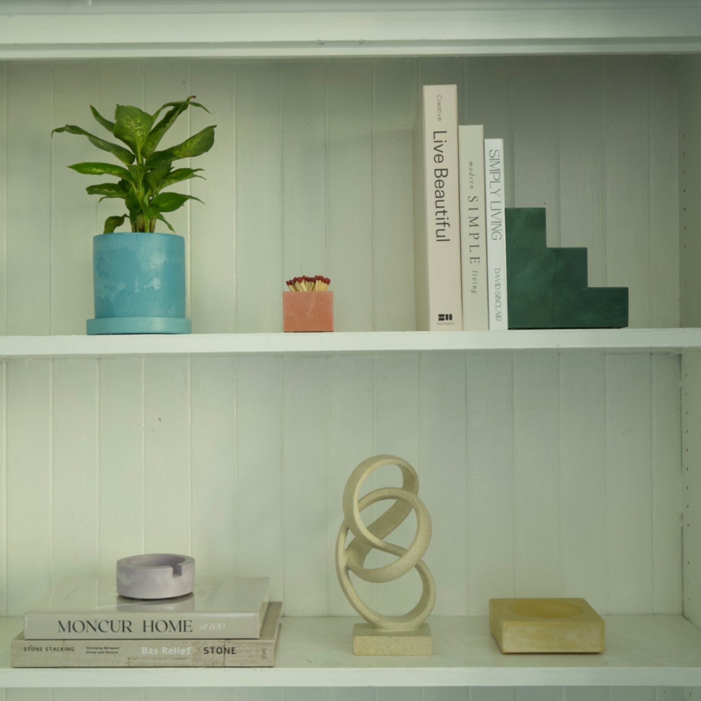 Green Sqaure Bookend