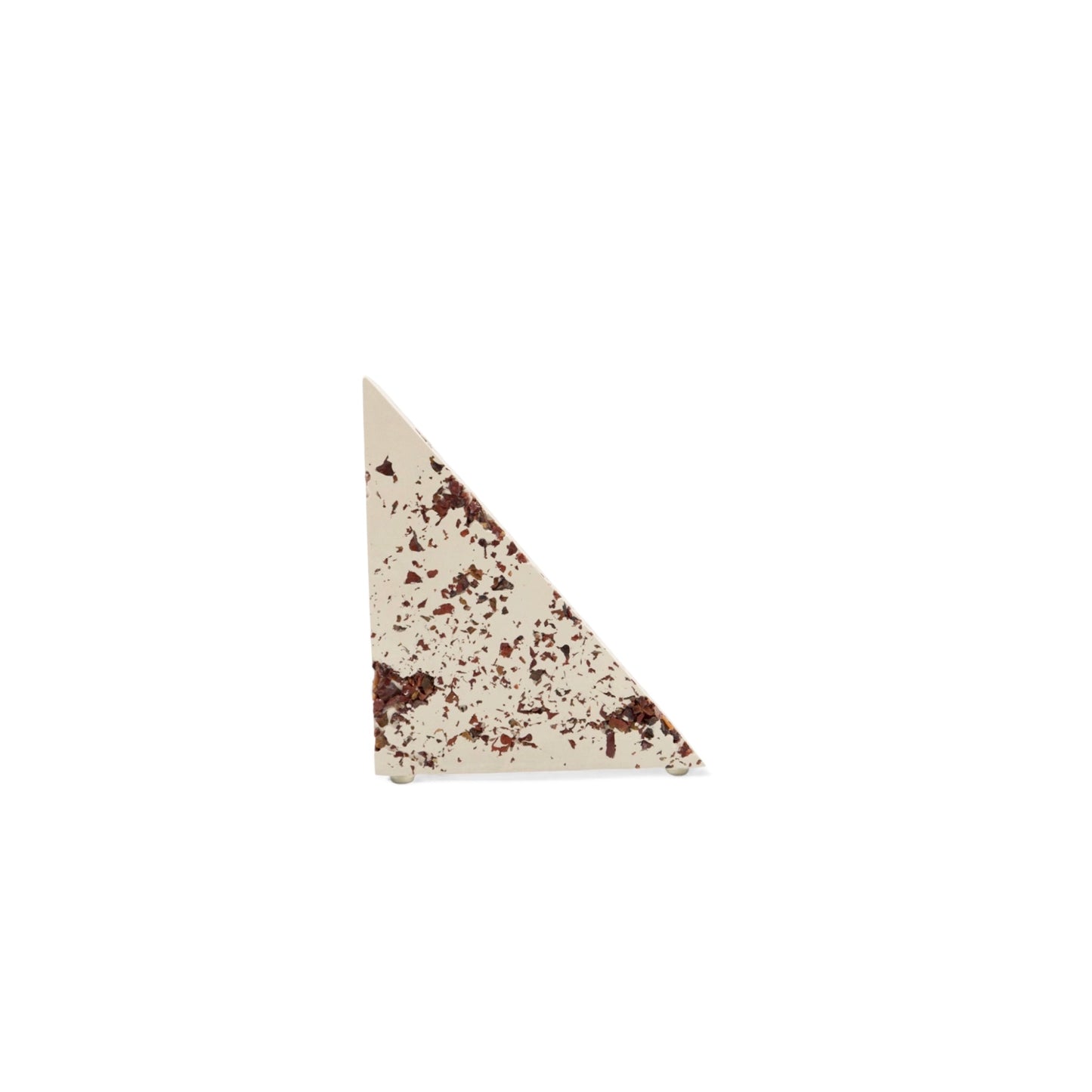 Red Jasper x White Cement Triangle Bookend