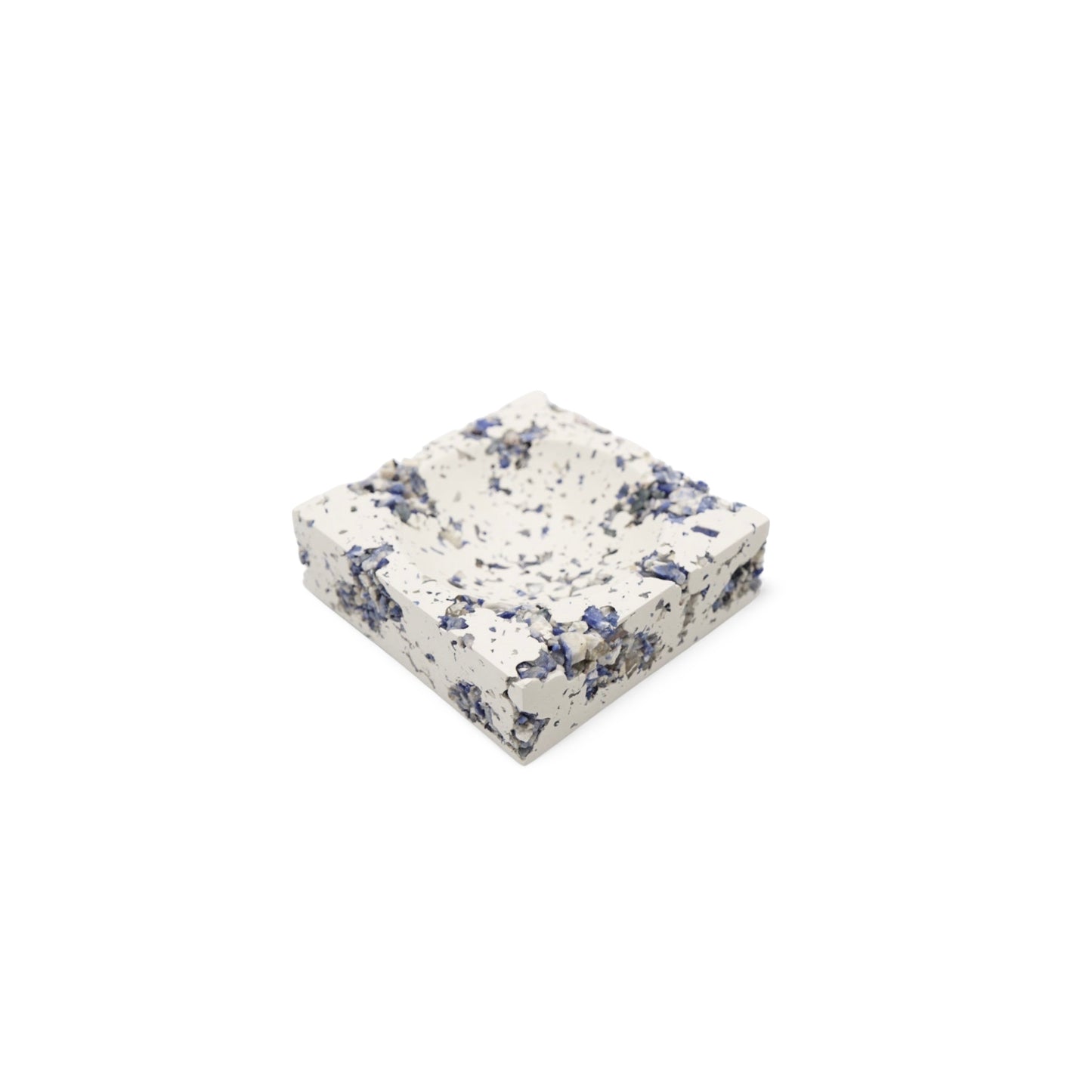 Blue Sodalite x White Cement Jewelry Dish