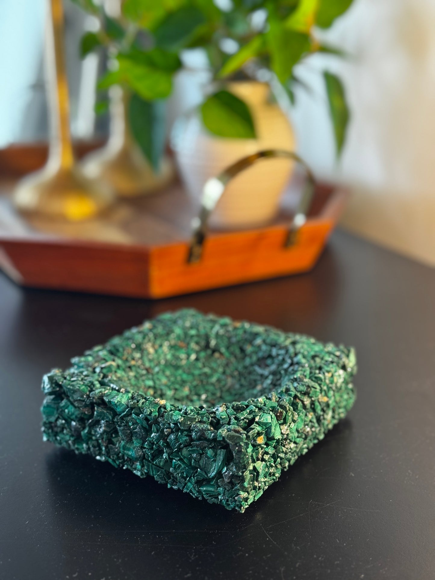 Green Malachite Jewelry Dish
