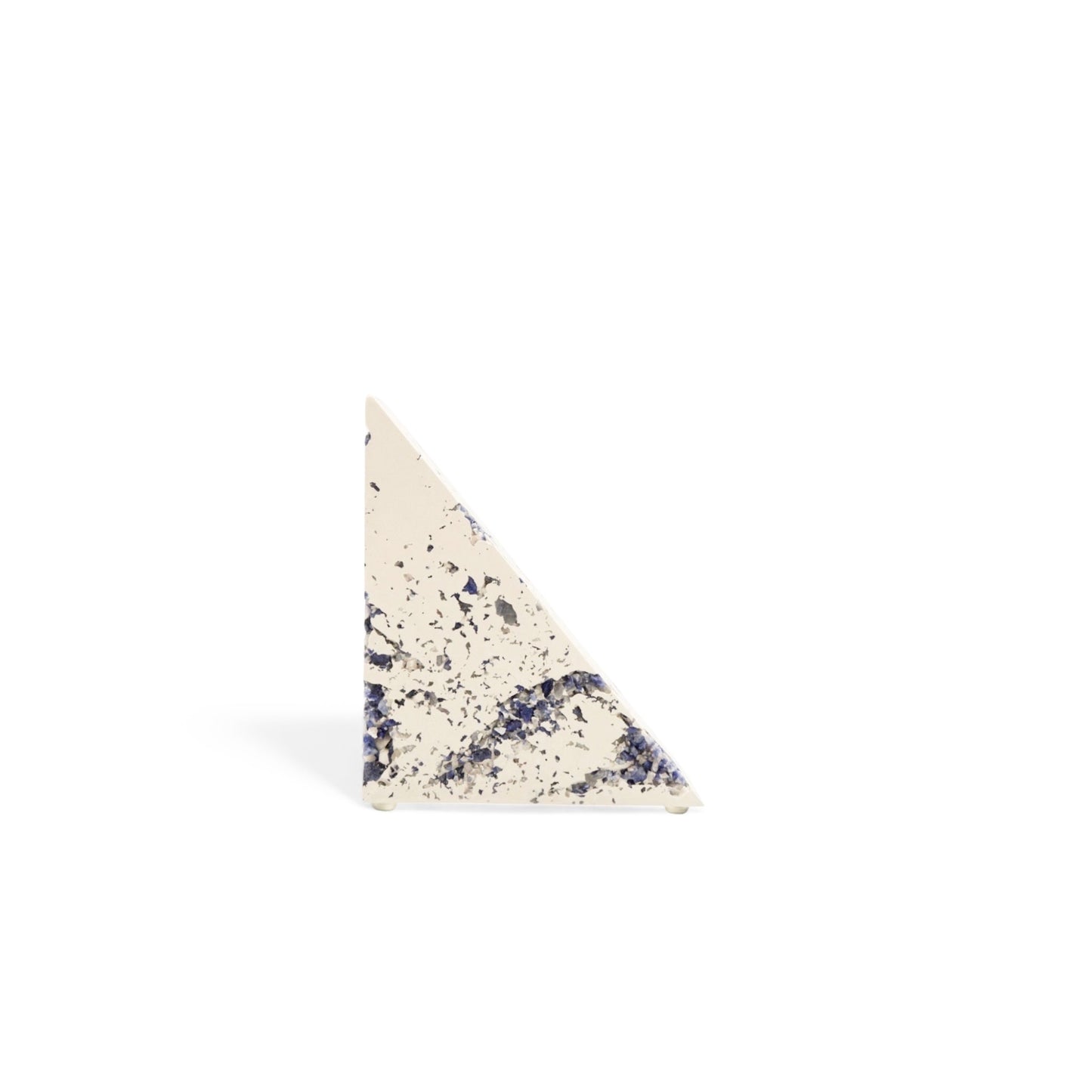 Blue Sodalite x White Cement Triangle Bookend