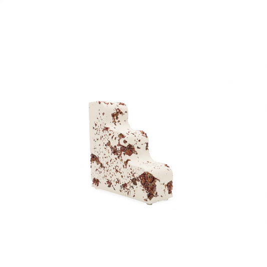 Red Jasper x White Cement Wavy Bookend