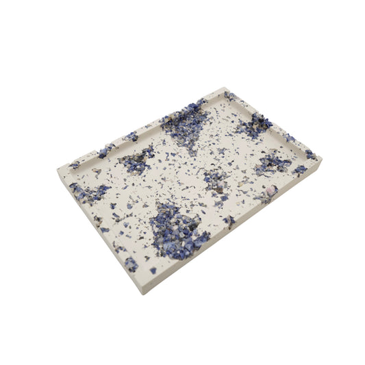 Blue Sodalite x White Cement Tray
