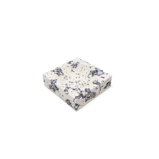 Blue Sodalite x White Cement Jewelry Dish