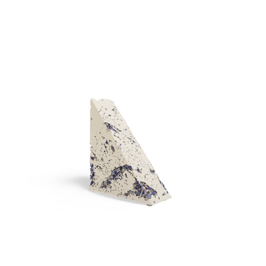 Blue Sodalite x White Cement Triangle Bookend