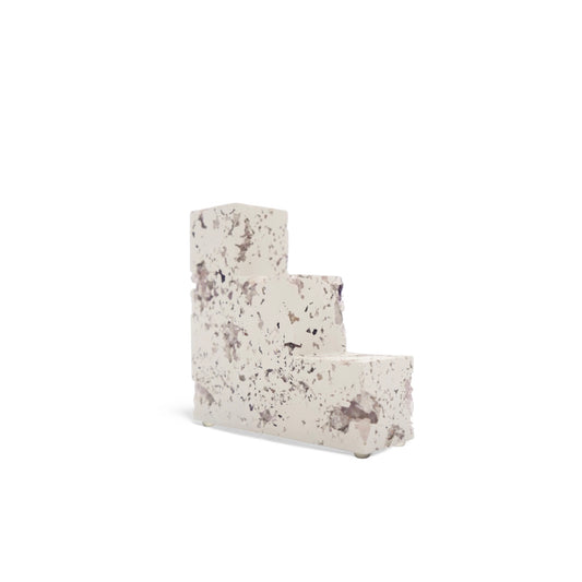 Amethyst x White Cement Square Bookend