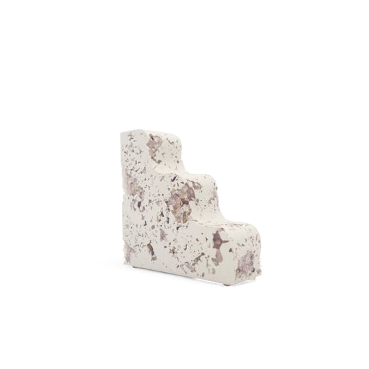 Amethyst x White Cement Wavy Bookend