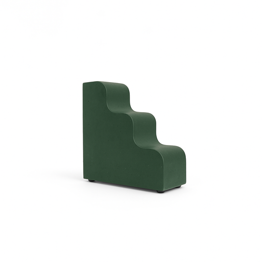 Green Wavy Bookend