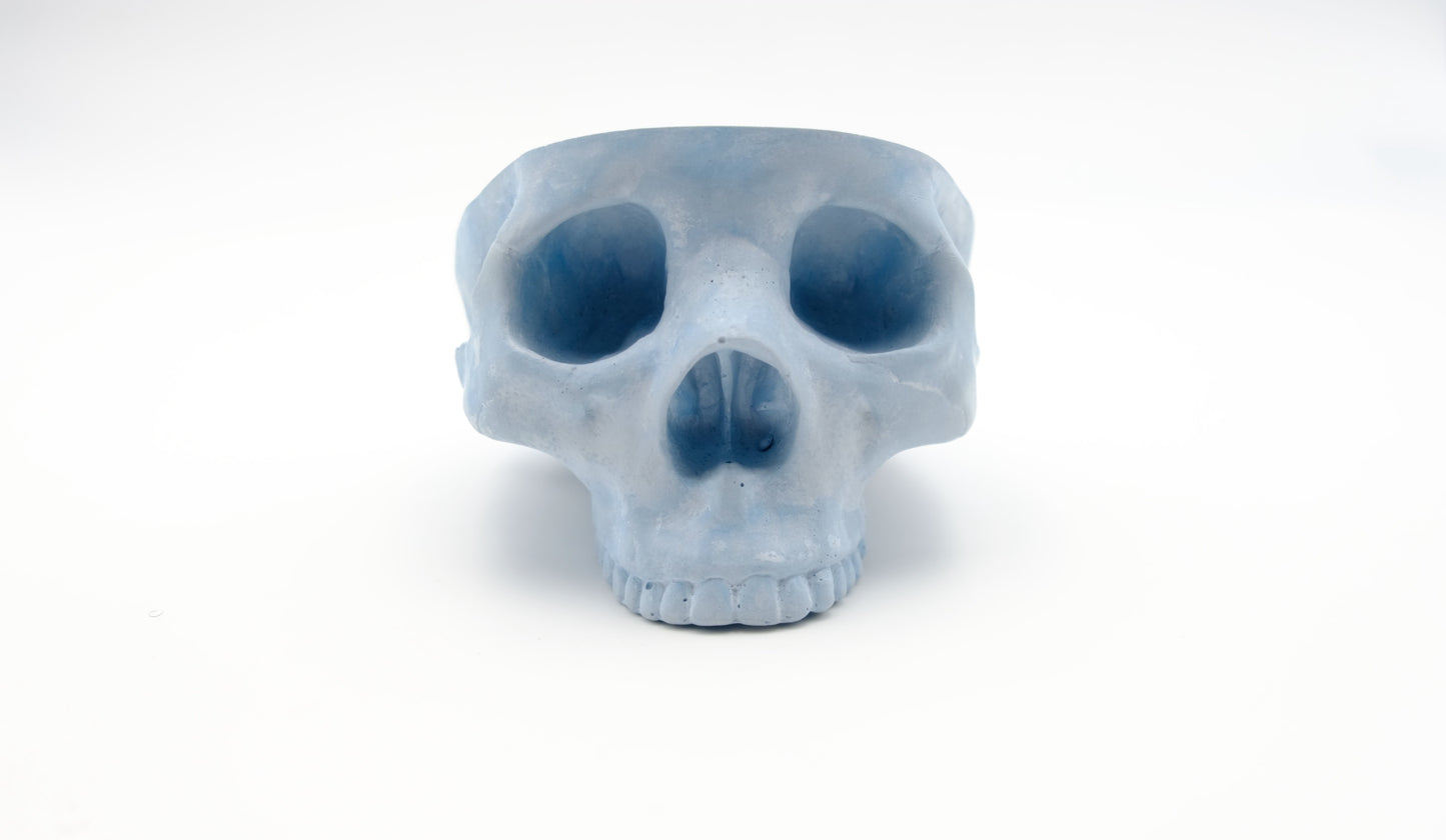 Blue Skull Ashtray