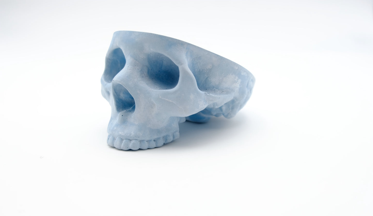 Blue Skull Ashtray