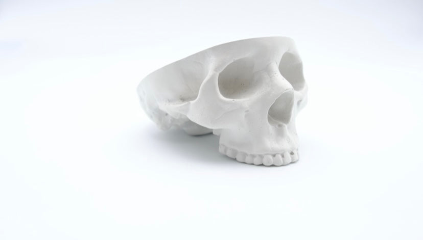 White Skull Ashtray