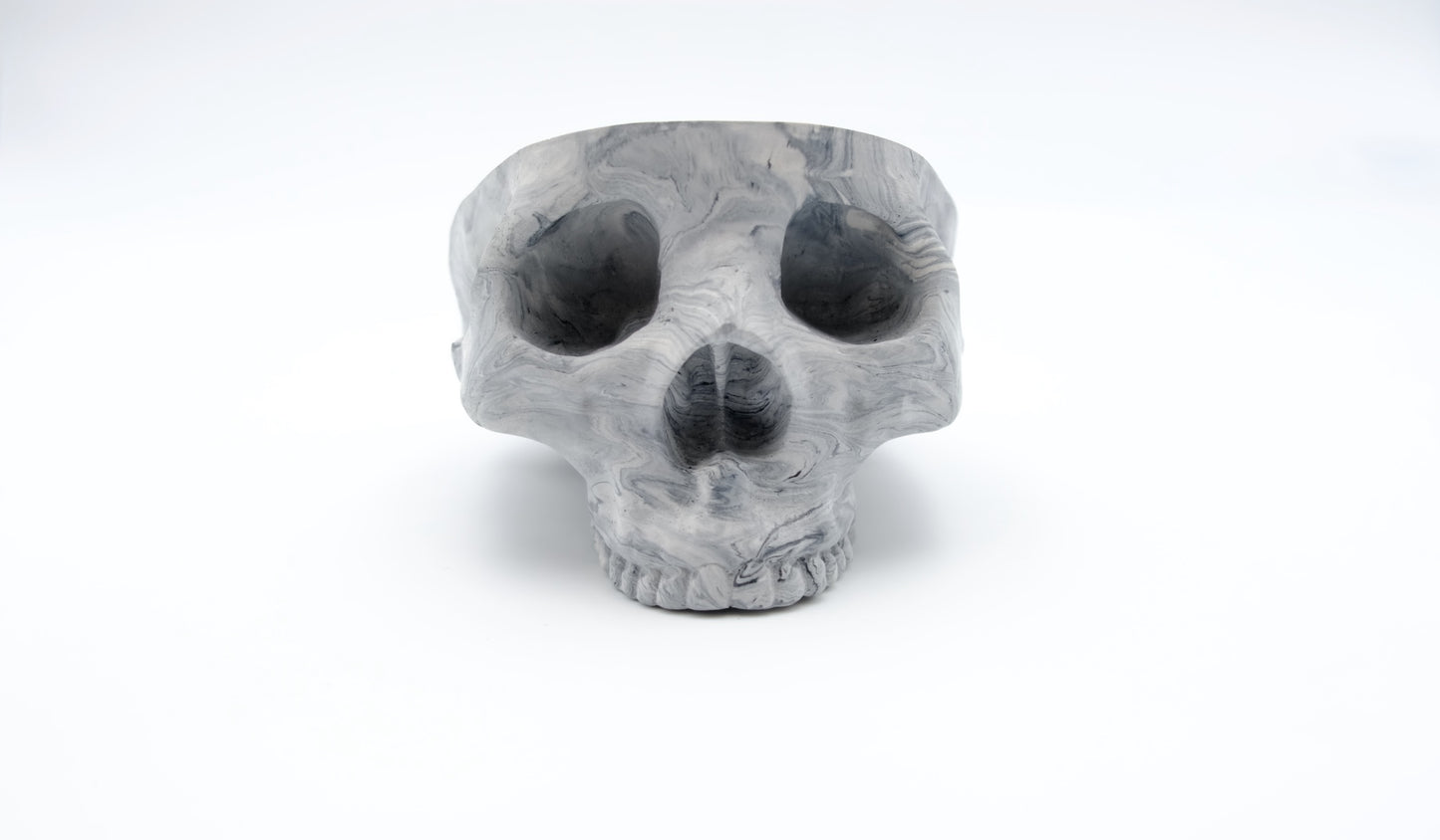 Marble Skull Ashtray