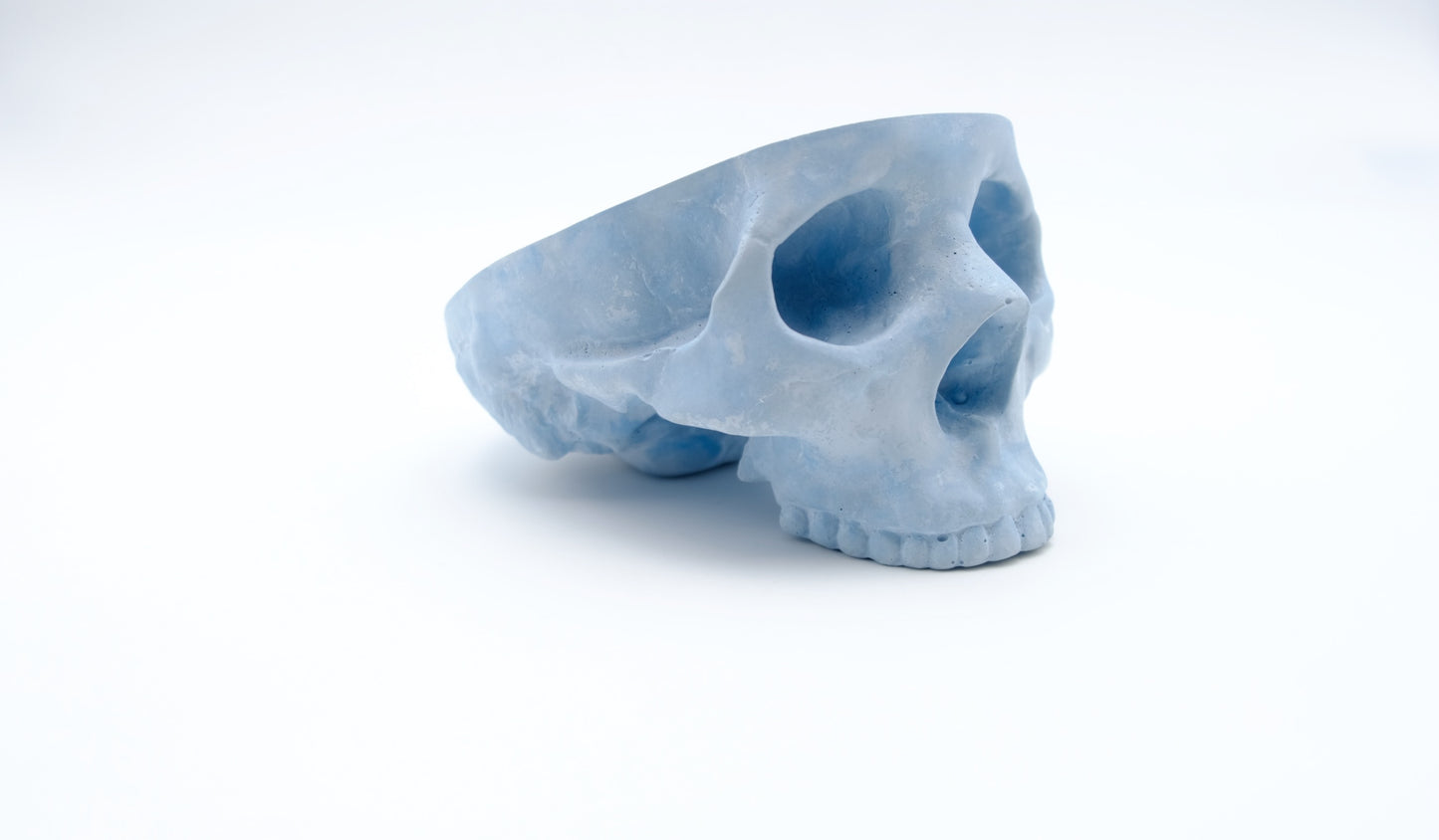 Blue Skull Ashtray