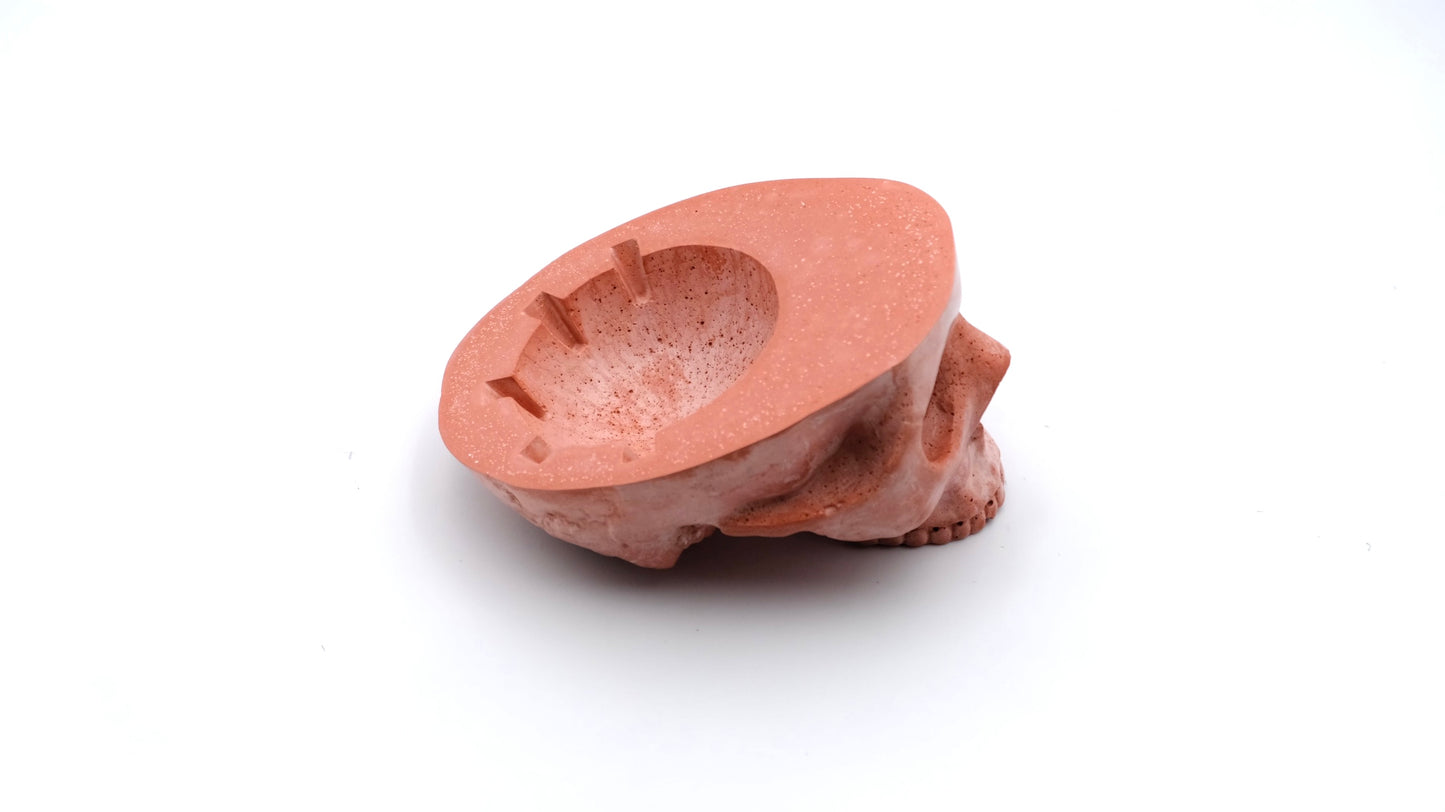 Terracotta Red Skull Ashtray