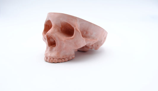 Terracotta Red Skull Ashtray