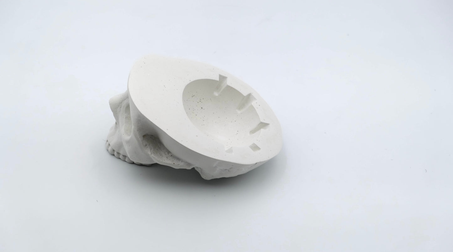 White Skull Ashtray