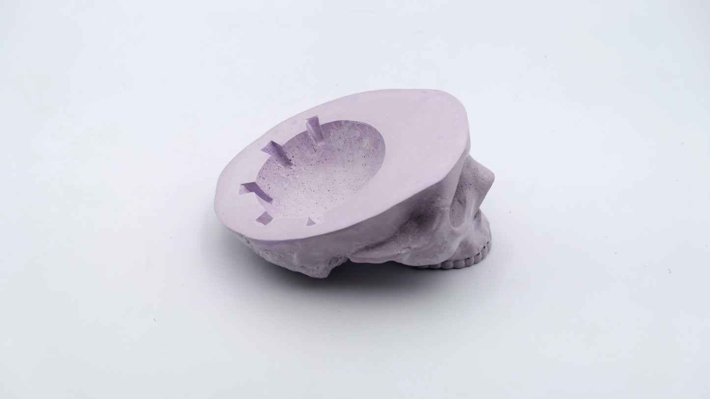 Lavender Skull Ashtray