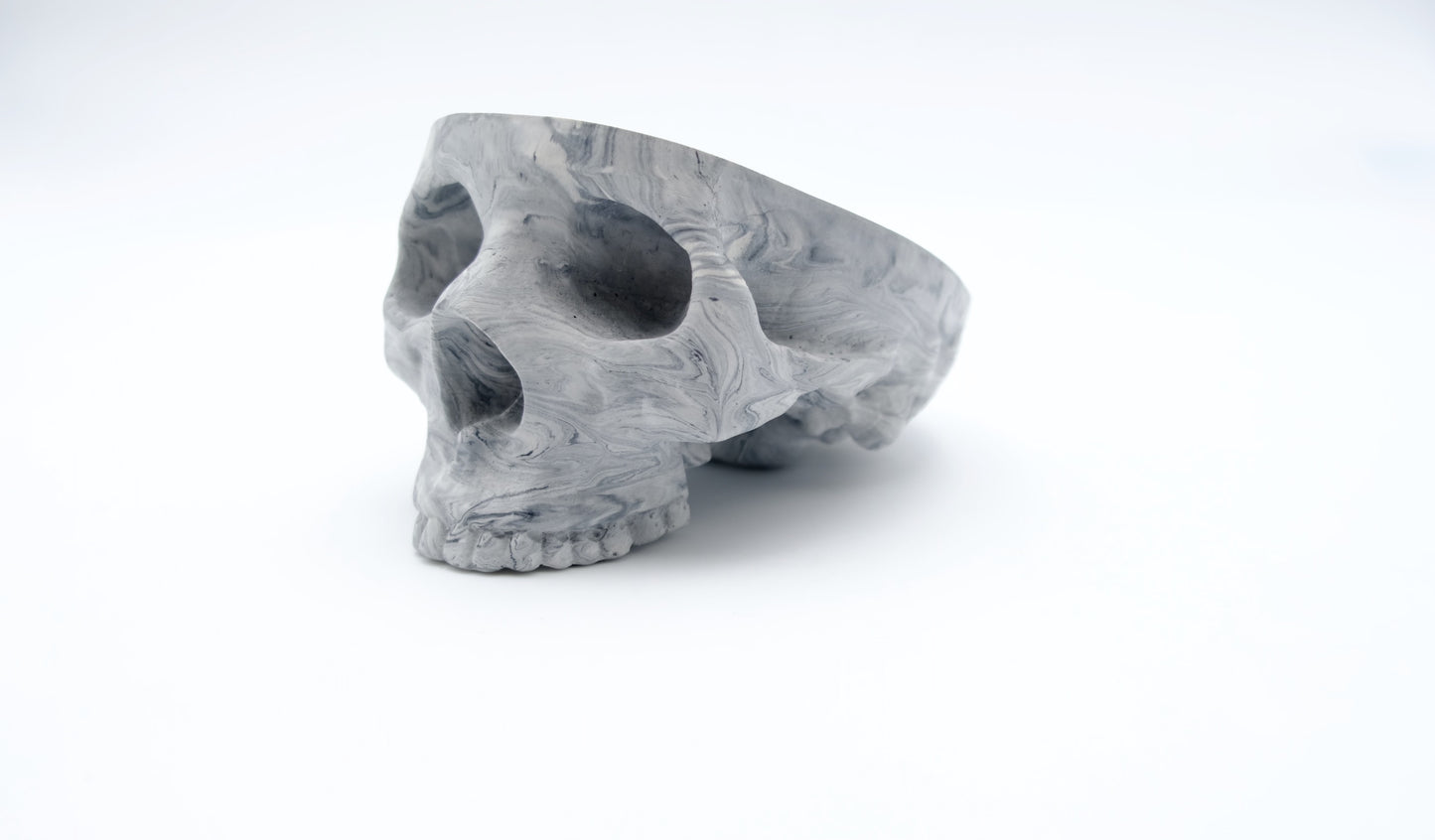 Marble Skull Ashtray