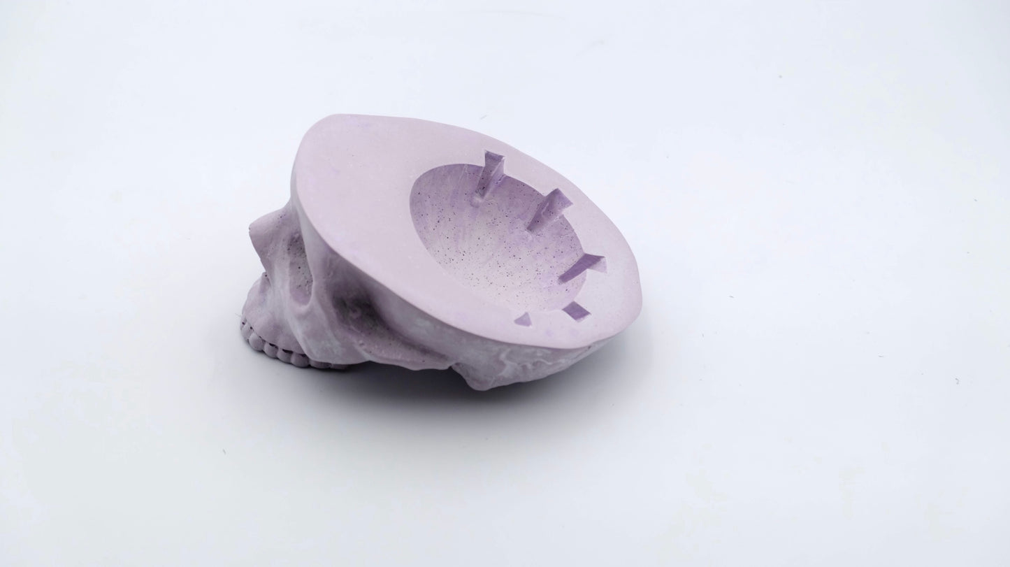 Lavender Skull Ashtray